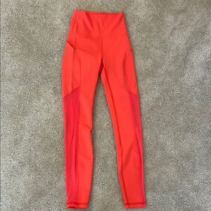 Lululemon High-Waisted Tangerine Leggings